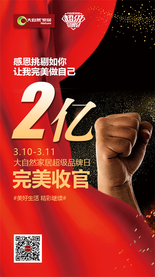 大自然家居開年大促斬獲2億元成交額